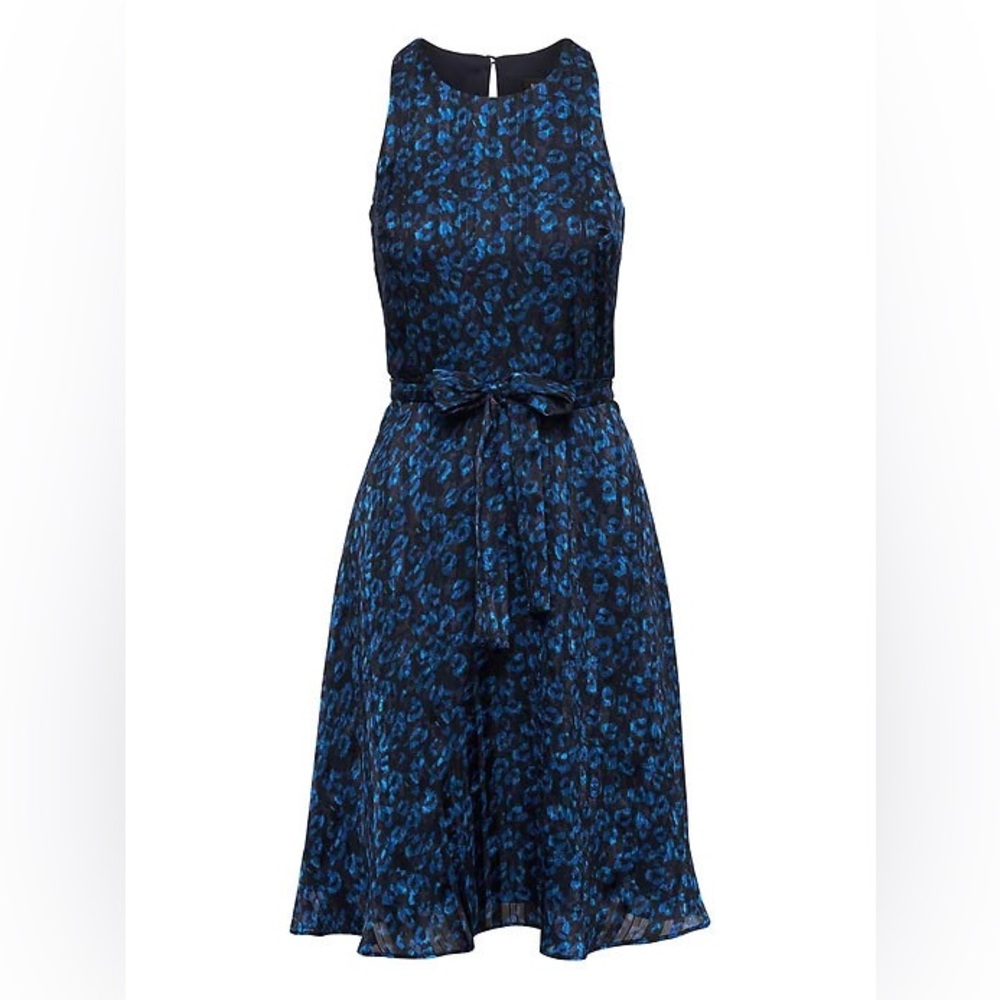 Banana Republic Blue Leopard Dress